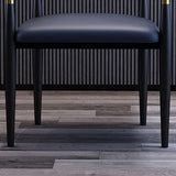 Modern Meeting Room Open Arm Chair Matte Finish Leather Dining Chair Clearhalo ' kitchen&dining_furn' 'Dining Chairs' 'Dining Tables & Seating' 'dining_chair' 'furn' 'furn_dining_chair' 'Furniture' 'furniture_dining_chair' 'Kitchen & Dining Furniture' 'kitchen' 1200x1200_872c12f0-8be1-4fd5-8952-13c836d2b554