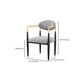 Contemporary Kitchen Dining Arm Chairs Upholstered Dining Chairs in Grey