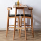 Modern Style Rectangle Bar Table Brown Solid Wood Bar Dining Table with Footrest Clearhalo 'Bar Furniture' 'Bar Tables' 'bar_tables' 'furn' 'furn_bar_tables' 'Furniture' 'Kitchen & Dining Furniture' 1200x1200_872cf63a-5080-47ec-a18b-6e4c5b39f752