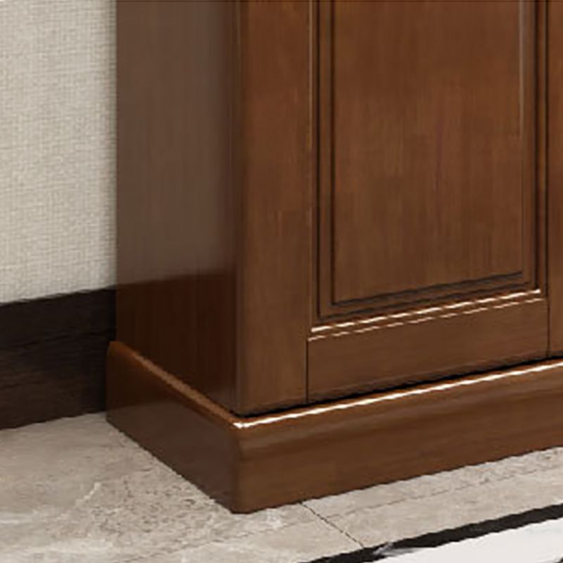 Modern Accent Cabinet with 2 Drawers in Rubberwood Wooden Cabinet Clearhalo 'Cabinets & Chests' 'cabinets_chests' 'furn' 'furn_cabinets_chests' 'Furniture' 'Living Room Furniture' 1200x1200_872d4685-c0ea-4ae9-99b1-7f2489db74e8