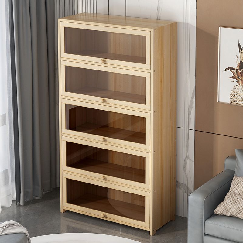 Contemporary Bookshelf Standard Wooden Closed Back Bookcase with Shelves Clearhalo 'Bookcases' 'furn' 'furn_bookcases' 'Furniture' 'Office Furniture' 1200x1200_872d5696-d40c-409f-bfea-54cf68822a75