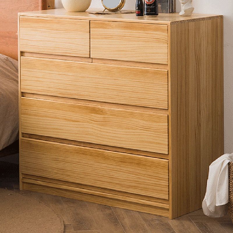 15.74" Wide Modern Accent Chest with 5/6Drawers Wood Rectangle Chest Clearhalo 'Cabinets & Chests' 'cabinets_chests' 'furn' 'furn_cabinets_chests' 'Furniture' 'Living Room Furniture' 1200x1200_87302d6f-a257-4d59-aaf4-3d8bc817e329