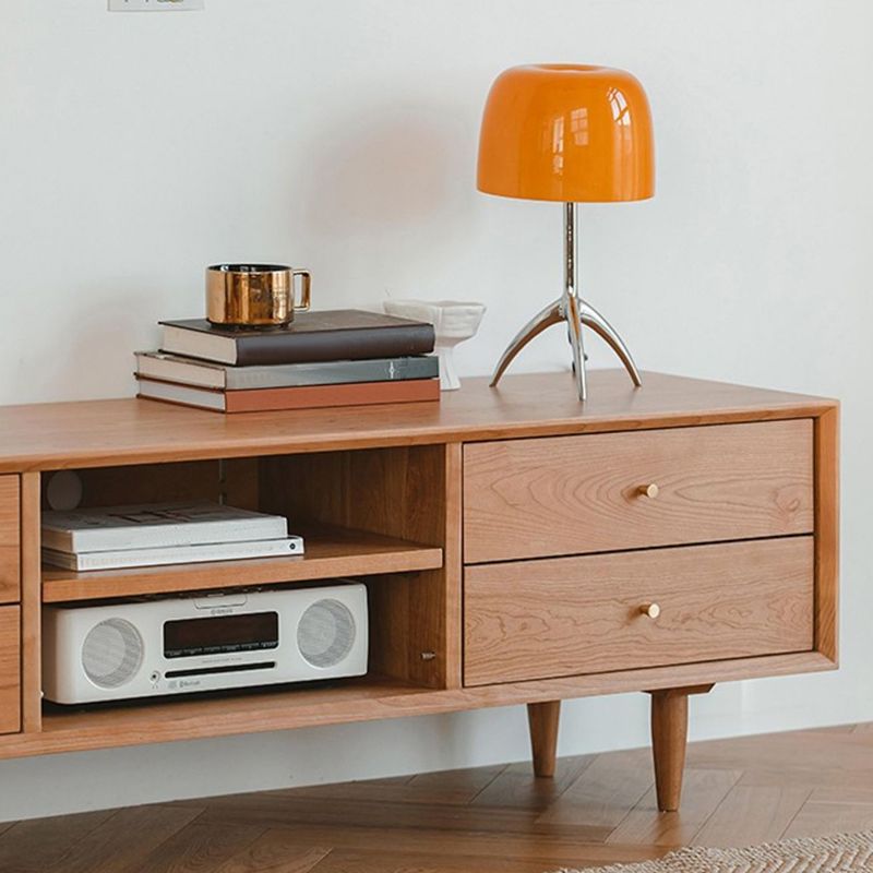 Solid Wood TV Media Console Glam TV Stand Console with Drawers Clearhalo 'furn' 'furn_tv_stands_entertainment_centers' 'Furniture' 'Living Room Furniture' 'TV Stands & Entertainment Centers' 'TV Stands & Media Storage Furniture' 'tv_stands_entertainment_centers' 1200x1200_87320eee-5a02-417b-923e-99f25d49a519