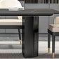 Modern Sintered Stone Dining Table Double Pedestal Table for Home Use Clearhalo 'Dining Tables & Seating' 'Dining Tables' 'dining_table' 'furn' 'furn_dining_table' 'Furniture' 'Kitchen & Dining Furniture' 1200x1200_8732668f-7867-4393-a87d-26788b87f454