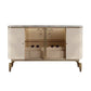 Glam Style Credenza Stone Buffet Stand with Cabinets and Drawers Clearhalo 'buffet_sideboard' 'Buffets & Sideboards' 'furn' 'furn_buffet_sideboard' 'Furniture' 'Kitchen & Dining Furniture' 1200x1200_8733a0a3-e9d2-4328-95ed-f34ba174e1a7