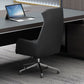Silla moderna sin brazos para gerentes, silla de oficina de altura ajustable con ruedas
