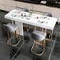 Modern Rectangle Bar Table Set 1/5 Pcs White Faux Marble Bar Table Set Clearhalo 'Bar Furniture' 'furn' 'furn_home_bar_bar_sets' 'Furniture' 'Home Bars & Bar Sets' 'home_bar_bar_sets' 'Kitchen & Dining Furniture' 1200x1200_87379368-8fbe-4b3c-8dcb-a1a9cb8f174b
