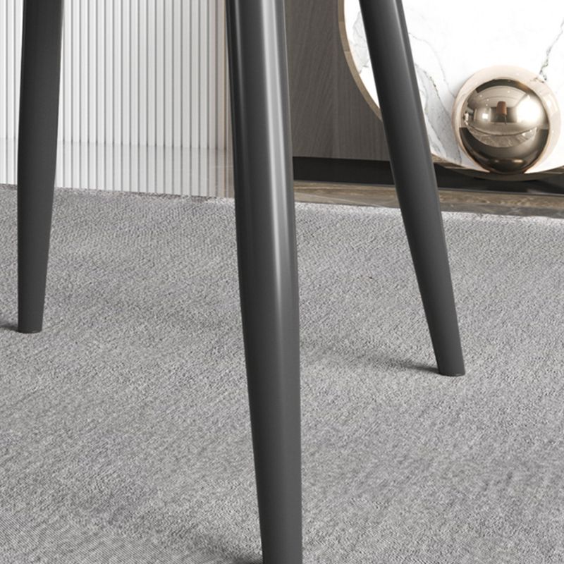 Industrial Style Side Chair Leather Side Dining Chair with Metal Base Clearhalo 'Dining Chairs' 'Dining Tables & Seating' 'dining_chair' 'furn' 'furn_dining_chair' 'Furniture' 'Kitchen & Dining Furniture' 1200x1200_8738dfb0-793d-4e5e-a034-03e8055fd9e7