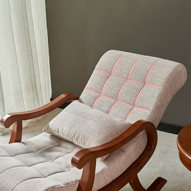 26.37 "L x 49.21" W x 35.03 "H gestoffeerde lounge stoel vast houten frame accentstoel