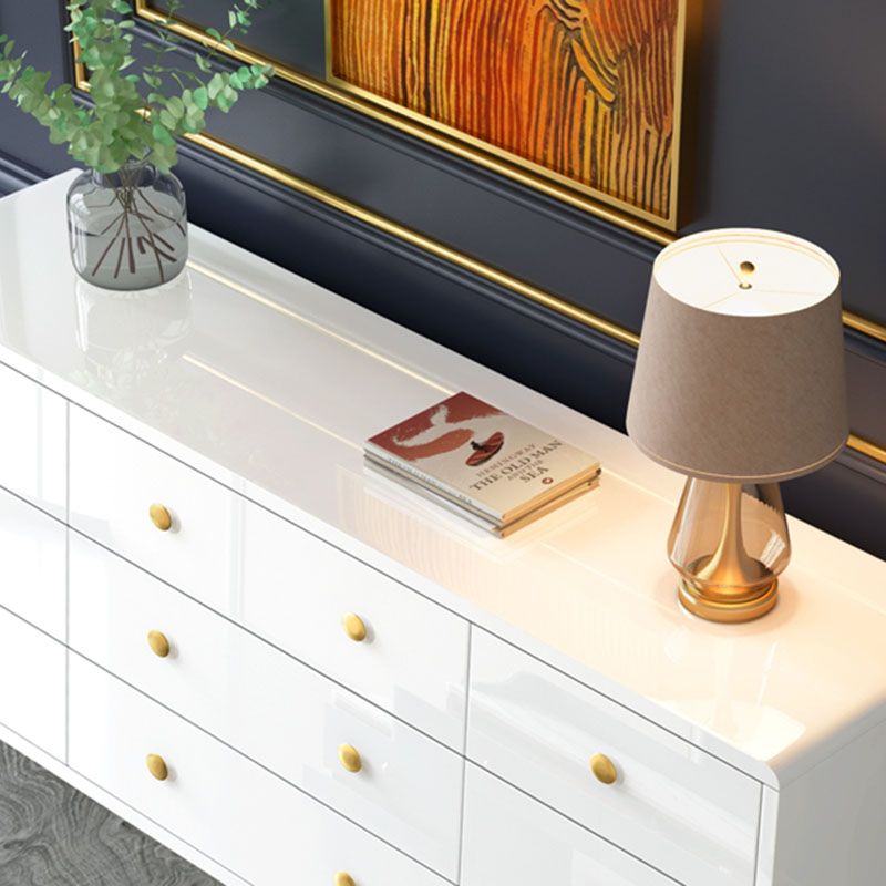 Moderne dressoir kunstmatige hout opbergkist, 31,5-inch hoogte