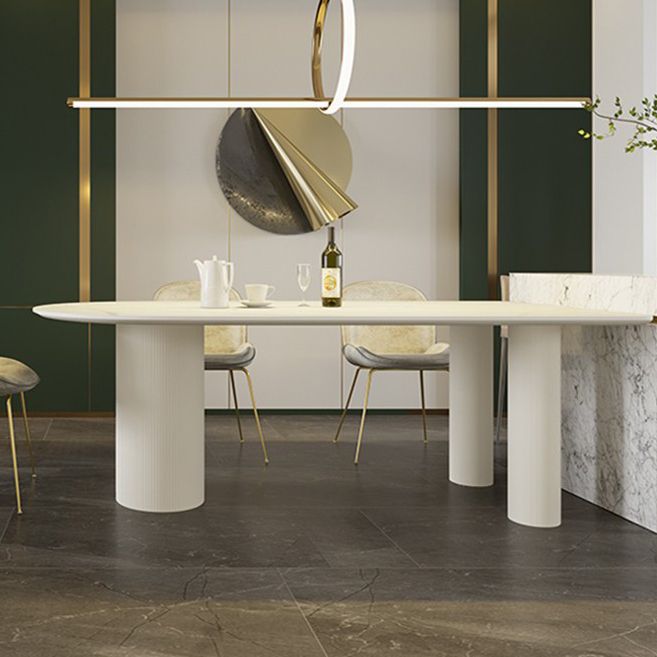 Irregular Sintered Stone Dining Table Modern Island Table with Wooden Double Pedestal Clearhalo ' dining_table' 'Dining Tables & Seating' 'Dining Tables' 'furn' 'furn_dining_table' 'Furniture' 'furniture_dining_table' 'Kitchen & Dining Furniture' 'kitchen&dining_furn' 'kitchen' 'kitchen_dining_table' 1200x1200_8739c7be-cdf8-4077-930a-3104effab79f