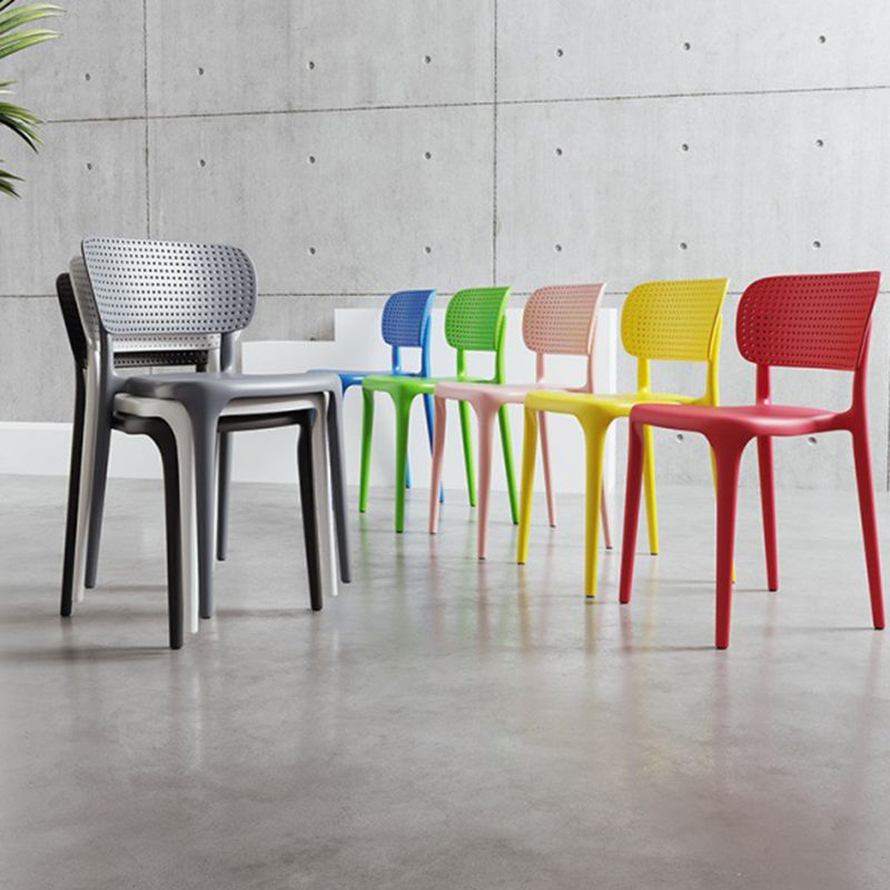 Restaurant Contemporary Plastic Side Chair Matte Finish Open Back Dining Chair Clearhalo ' kitchen&dining_furn' 'Dining Chairs' 'Dining Tables & Seating' 'dining_chair' 'furn' 'furn_dining_chair' 'Furniture' 'furniture_dining_chair' 'Kitchen & Dining Furniture' 'kitchen' 1200x1200_873b01cc-e7b1-4d22-845e-5556918dd3c1