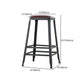Industrial Armless Backrest Counter Stool Iron Cafe Bar Stool with Leather Cushion Clearhalo 'Bar Furniture' 'Bar Stools' 'bar_stools' 'furn' 'furn_bar_stools' 'Furniture' 'furniture_bar_stools' 'Kitchen & Dining Furniture' 1200x1200_873be4f7-2233-4135-8d86-318c89285b1f