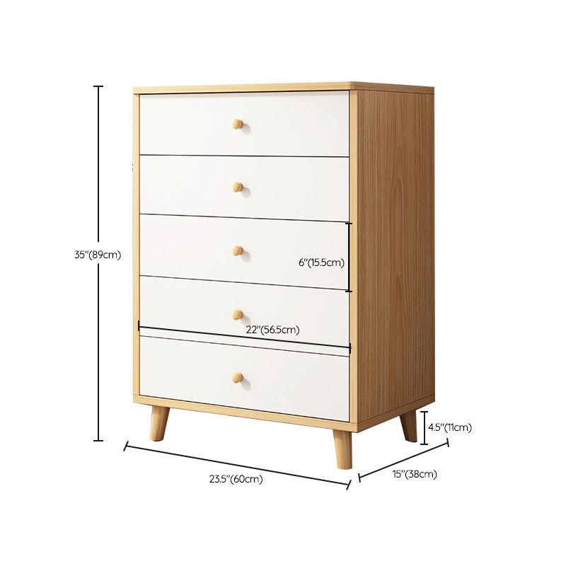 Contemporary Rectangle Storage Cabinet with Drawer Wooden Accent Cabinet