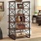 Industrial Open Etagere Bookshelf with Black Iron Frame Solid Wood Shelf Clearhalo 'Bookcases' 'furn' 'furn_bookcases' 'Furniture' 'furniture_bookcases' 'kitchen' 'kitchen_bookcases' 'Living Room Furniture' 'Office Furniture' 1200x1200_873e7bab-ad49-4900-8dc1-43f279b32b50