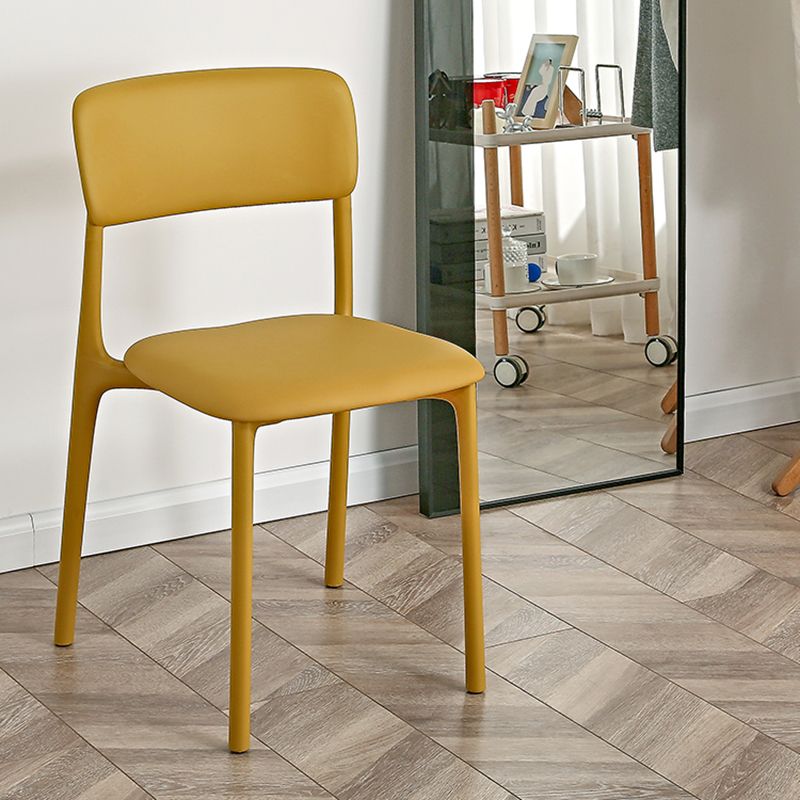 Sedia laterale da sala da pranzo aperta sedia laterale in plastica per uso della cucina