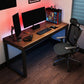 Solid Wood Industrial Writing Desk rechthoekig hout gaming bureau voor thuis