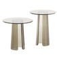Contemporary Round Side End Table, Clear Pedestal End Table for Living Room Clearhalo 'Coffee & Accent Tables' 'End & Side Tables' 'end_side_table' 'end_side_tables' 'furn' 'furn_end_side_tables' 'Furniture' 'furniture_end_side_table' 'Living Room Furniture' 1200x1200_87423726-596a-4677-a1f8-6ccf8c1d9d76
