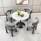 Juego de comedor redondo moderno de piedra sinterizada, juego de comedor de 1/2/3/4/5 piezas para comedor