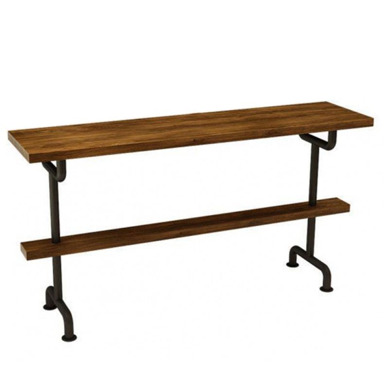 Modern 1/2/7 Pieces Bar Table Set Rectangle Pine Wood Counter Table with High Stools Clearhalo 'Bar Furniture' 'furn' 'furn_home_bar_bar_sets' 'Furniture' 'Home Bars & Bar Sets' 'home_bar_bar_sets' 'Kitchen & Dining Furniture' 1200x1200_87457ef9-bf00-48d5-9728-5ba38c4a5422