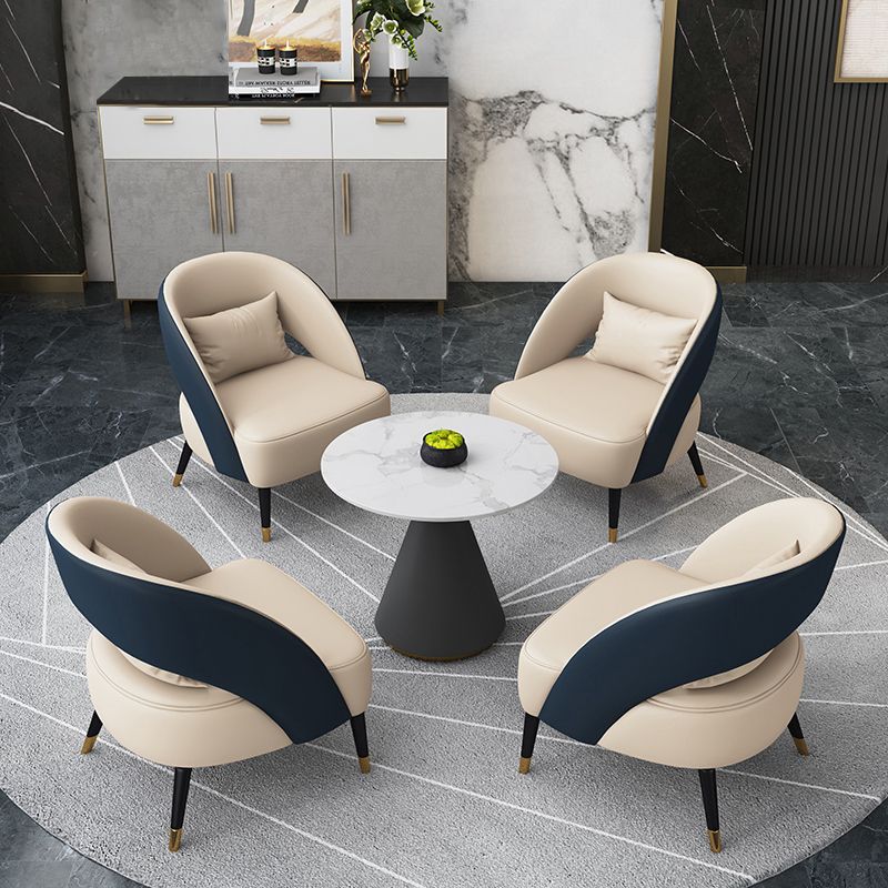 Round Pedestal Dining Table Modern Stone Furniture for Dining Room Home Clearhalo ' dining_table' 'Dining Tables & Seating' 'Dining Tables' 'furn' 'furn_dining_table' 'Furniture' 'furniture_dining_table' 'Kitchen & Dining Furniture' 'kitchen&dining_furn' 'kitchen' 'kitchen_dining_table' 1200x1200_87461e9a-b90a-43e2-8392-6805e242f71a