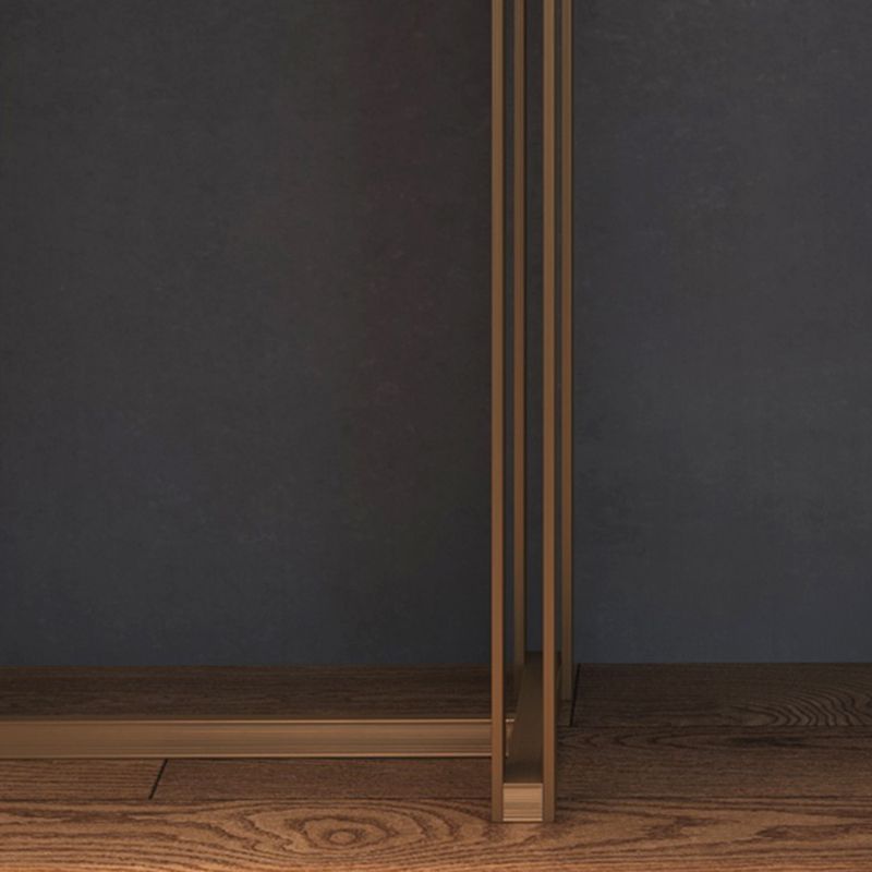 Tavolo console contemporanea a forma di rettangolo bianco tavolo da divano console in pietra bianca/nera