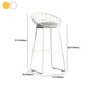 Glam opklapbare bartafelset 1/2-delige bartafel en barkrukken met metalen frame