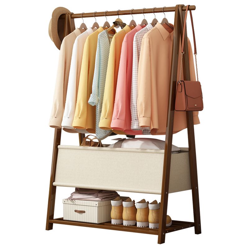 Solid Wooden Coat Rack Shelf Storage and Hanging Rail Coat Hanger Clearhalo 'Entry & Mudroom Furniture' 'furn' 'furn_hall_tree_coat_racks' 'Furniture' 'Hall Trees & Coat Racks' 'hall_tree_coat_racks' 1200x1200_874a20e0-9989-4229-8c1e-5ee3b3d2c205