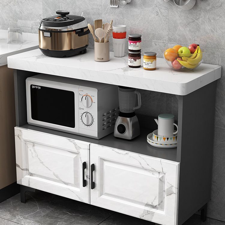 Modern Sideboard Stone Top Sideboard with Door for Kitchen Use Clearhalo 'buffet_sideboard' 'Buffets & Sideboards' 'furn' 'furn_buffet_sideboard' 'Furniture' 'Kitchen & Dining Furniture' 1200x1200_874b4528-033a-44c8-b6f0-ccae305112a1