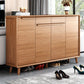 Modern Rectangle Wood Side Cabinet Bar Pulls Cabinet With Doors Clearhalo 'Cabinets & Chests' 'cabinets_chests' 'furn' 'furn_cabinets_chests' 'Furniture' 'Living Room Furniture' 1200x1200_874be6e7-7447-46c0-a2fc-03f6f90803a1