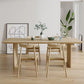 Modern Dining Set 1/2/5 Pcs Rectangle Solid Wood Dining Table and Chairs