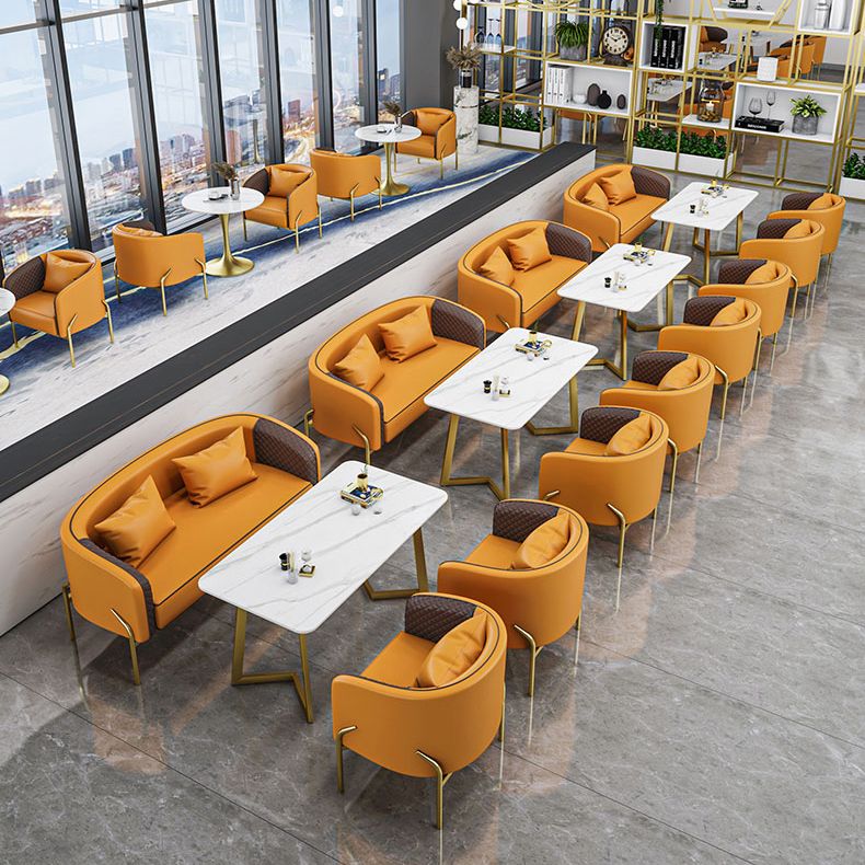 グラムスタイルのダイネットセット1/3/4/5 PCSダイニングチェア付きラウンドストーンダイナーテーブル