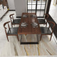 Industrial Solid Wood Top Dining Room Set with Rectangle Shape Dining Set for restaurant Clearhalo 'Dining Room Sets' 'Dining Tables & Seating' 'dining_room_set' 'furn' 'furn_dining_room_set' 'Furniture' 'furniture_dining_room_set' 'Kitchen & Dining Furniture' 'kitchen&dining_furn' 'kitchen' 1200x1200_874d6a06-e881-44c4-ac57-761844549024