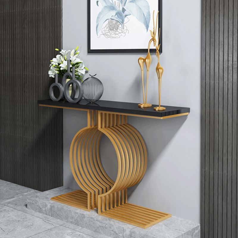 Tabella dell'accento glam di pietra larga in pietra tavolo da divano console rettangolare