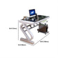 Contemporary Glass Office Desk Rectangular Gaming Desk with Metal Legs Clearhalo 'furn' 'furn_office_desk' 'Furniture' 'Office Desks' 'Office Furniture' 'office_desk' 1200x1200_8750f650-d545-4d52-95f3-90518c0bcf10