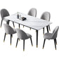 Glam Rectangle Stone Dining Table Matte Finish Table with 4 Legs Clearhalo ' dining_table' 'Dining Tables & Seating' 'Dining Tables' 'furn' 'furn_dining_table' 'Furniture' 'furniture_dining_table' 'Kitchen & Dining Furniture' 'kitchen&dining_furn' 'kitchen' 'kitchen_dining_table' 1200x1200_87529b53-5e4f-40a6-b23d-d4a0b59f9da5
