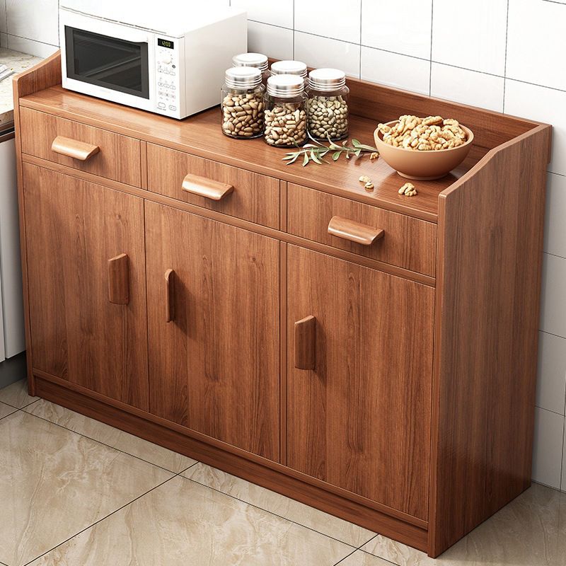 Server in legno Credenza in stile contemporaneo con armadi e cassetti