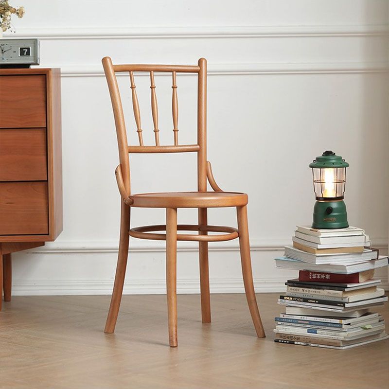 Traditional Style Side Chair Solid Wood Slat Back Dining Room Chair Clearhalo 'Dining Chairs' 'Dining Tables & Seating' 'dining_chair' 'furn' 'furn_dining_chair' 'Furniture' 'Kitchen & Dining Furniture' 1200x1200_8753129b-92b9-448d-a26f-053abf8ce08e