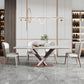 Glam Rectangle White Dining Table Sintered Stone Top Kitchen Dining Table with Pedestal Base Clearhalo ' dining_table' 'Dining Tables & Seating' 'Dining Tables' 'furn' 'furn_dining_table' 'Furniture' 'furniture_dining_table' 'Kitchen & Dining Furniture' 'kitchen&dining_furn' 'kitchen' 'kitchen_dining_table' 1200x1200_8758caa4-acb1-4efd-a209-02c0ec37a53e