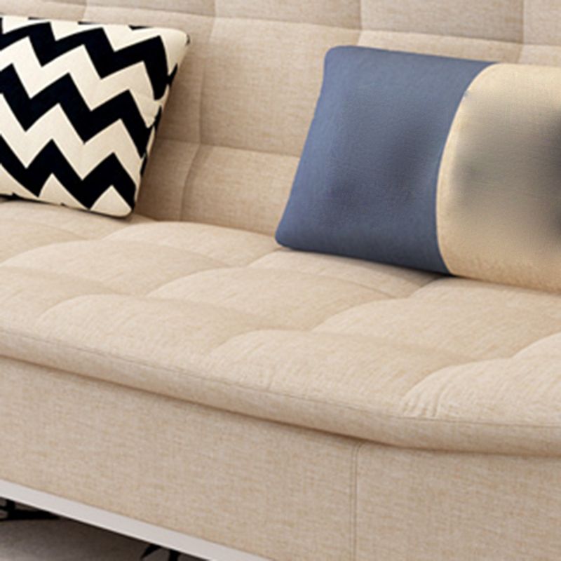 Contemporary Armless Sofa Foldable Couch with Tufted Back for Living Room Clearhalo 'furn' 'furn_sofas' 'Furniture' 'furniture_sofas' 'Living Room Furniture' 'Sofa' 'sofas' 1200x1200_8759825d-f2d5-461c-af85-fca69e864288