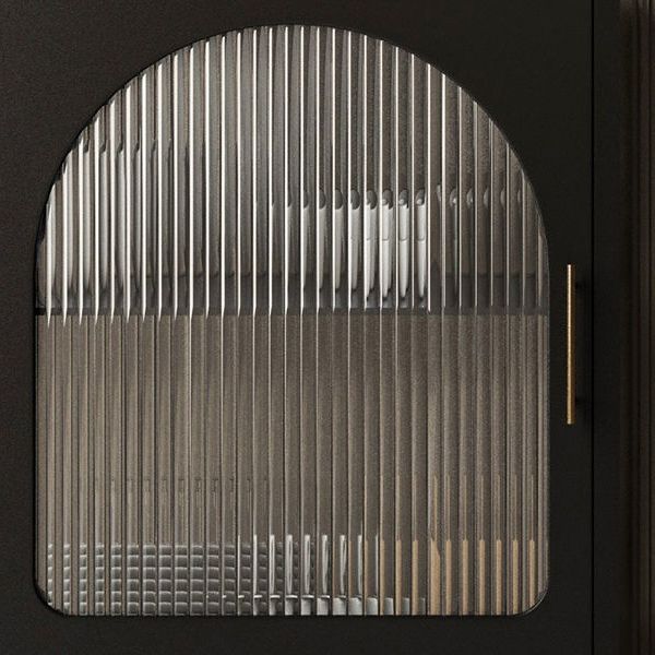 Moderno moderno mobile curioso in metallo porte in vetro armadio per soggiorno