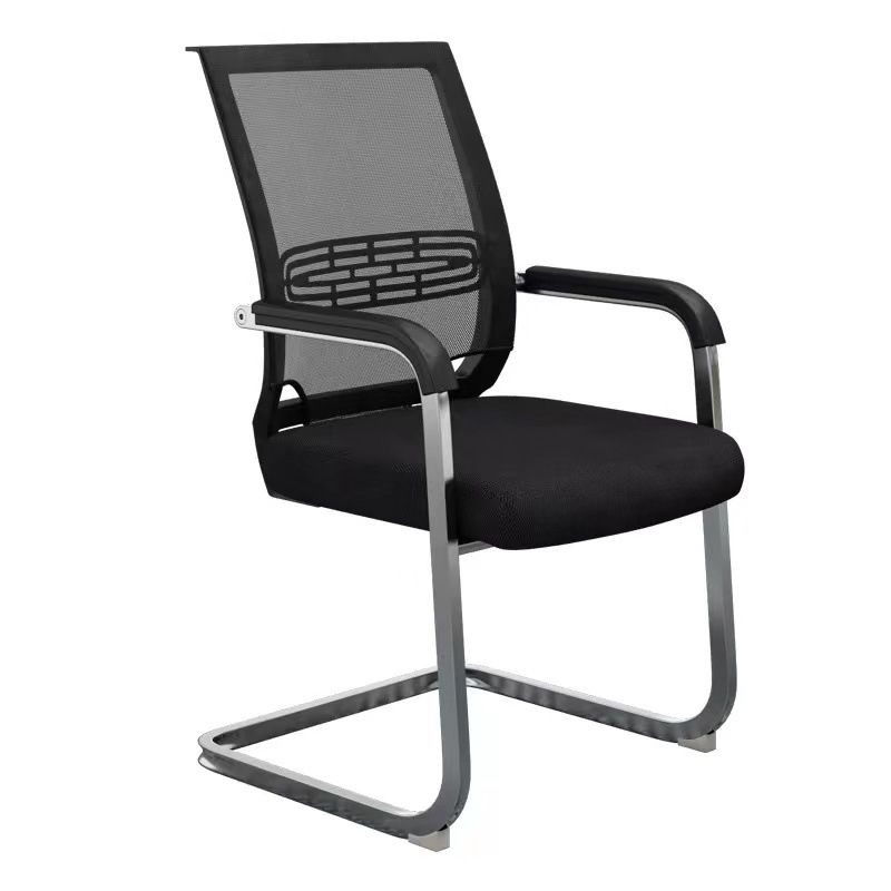 Mid Back Home Office Chair Chrome Frame Black Breathable Air Grid Chair Clearhalo 'furn' 'furn_office_chair' 'Furniture' 'Office Chairs' 'Office Furniture' 'office_chair' 1200x1200_875b7f12-d636-46f4-8782-e3ce5fcc3347
