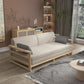 Scandinavian Wood Futon Sleeper Divano Pillow Back Futon e materasso