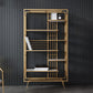 Libreria glam metal etagere scaffale per la sala di studio 70,9 "h x 11,8" w