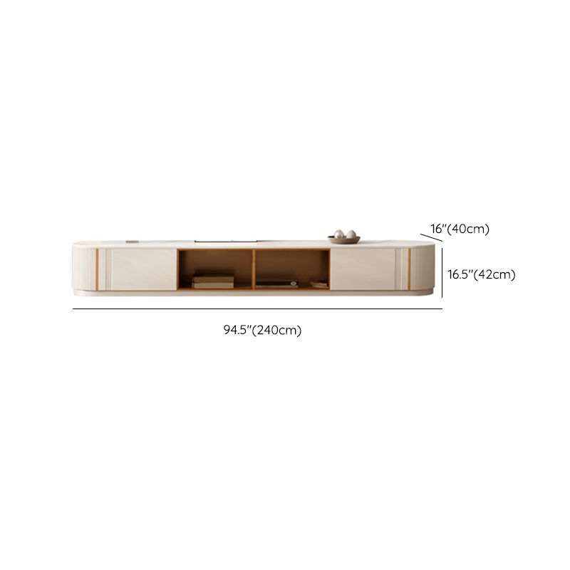Stone Media Console TV Stand Modern Media Console for Living Room Clearhalo 'furn' 'furn_tv_stands_entertainment_centers' 'Furniture' 'Living Room Furniture' 'TV Stands & Entertainment Centers' 'TV Stands & Media Storage Furniture' 'tv_stands_entertainment_centers' 1200x1200_875c587c-4c47-4c90-92d6-b293d0334fce
