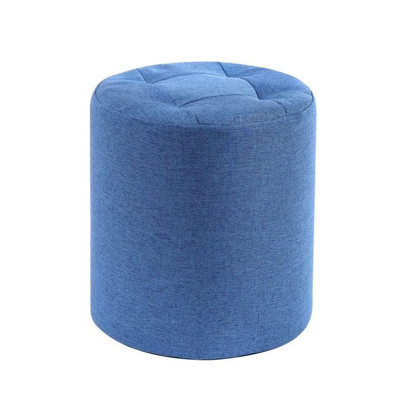 Modern Cotton Pouf Round Stain Resistant Solid Color Pouf for Living Room Clearhalo 'furn' 'furn_ottomans_poufs' 'Furniture' 'Living Room Furniture' 'Ottomans & Poufs' 'ottomans_poufs' 1200x1200_875ca61a-7129-4197-9c1e-7f2a470efce7