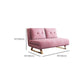 Cadre de futon pliable glamour avec canapé-lit de Futon en velours de 31,5 "de largeur en rose
