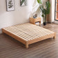 Solid Wood Standard Bed Contemporary Rubberwood Platform Bed with Legs