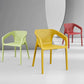 Plastic Scandinavian Kitchen Dining Room Chair Solid Back Armchair Clearhalo ' kitchen&dining_furn' 'Dining Chairs' 'Dining Tables & Seating' 'dining_chair' 'furn' 'furn_dining_chair' 'Furniture' 'furniture_dining_chair' 'Kitchen & Dining Furniture' 'kitchen' 1200x1200_87628f19-367e-44b4-8e15-166be439d5f3