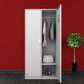 Steel White Storage Cabinet with Hinged Door Modern Cabinet for Bathroom